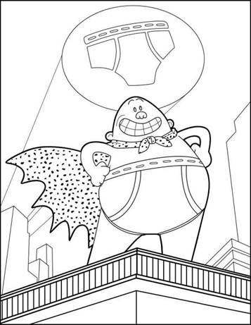 Captain outlet underpants coloring